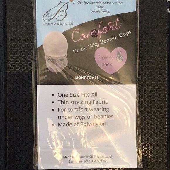 Comfy Caps Under Beanie or Wig Caps, 2 packages of 2, New in Package - Picture 2 of 2